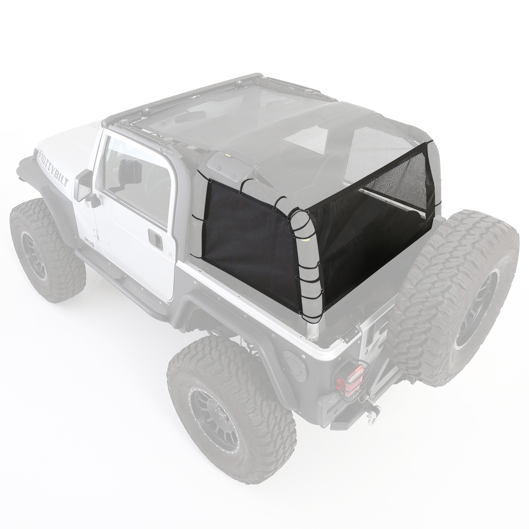 Cloak Extended Mesh Top – Sides/Rear – Mesh (97-06 Jeep Wrangler TJ)