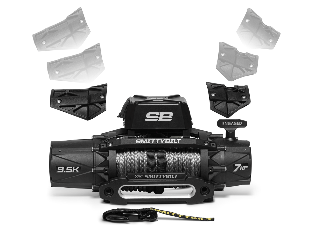 XRC Gen 3 9,500lb Comp Winch w/ Synthetic Rope view 4