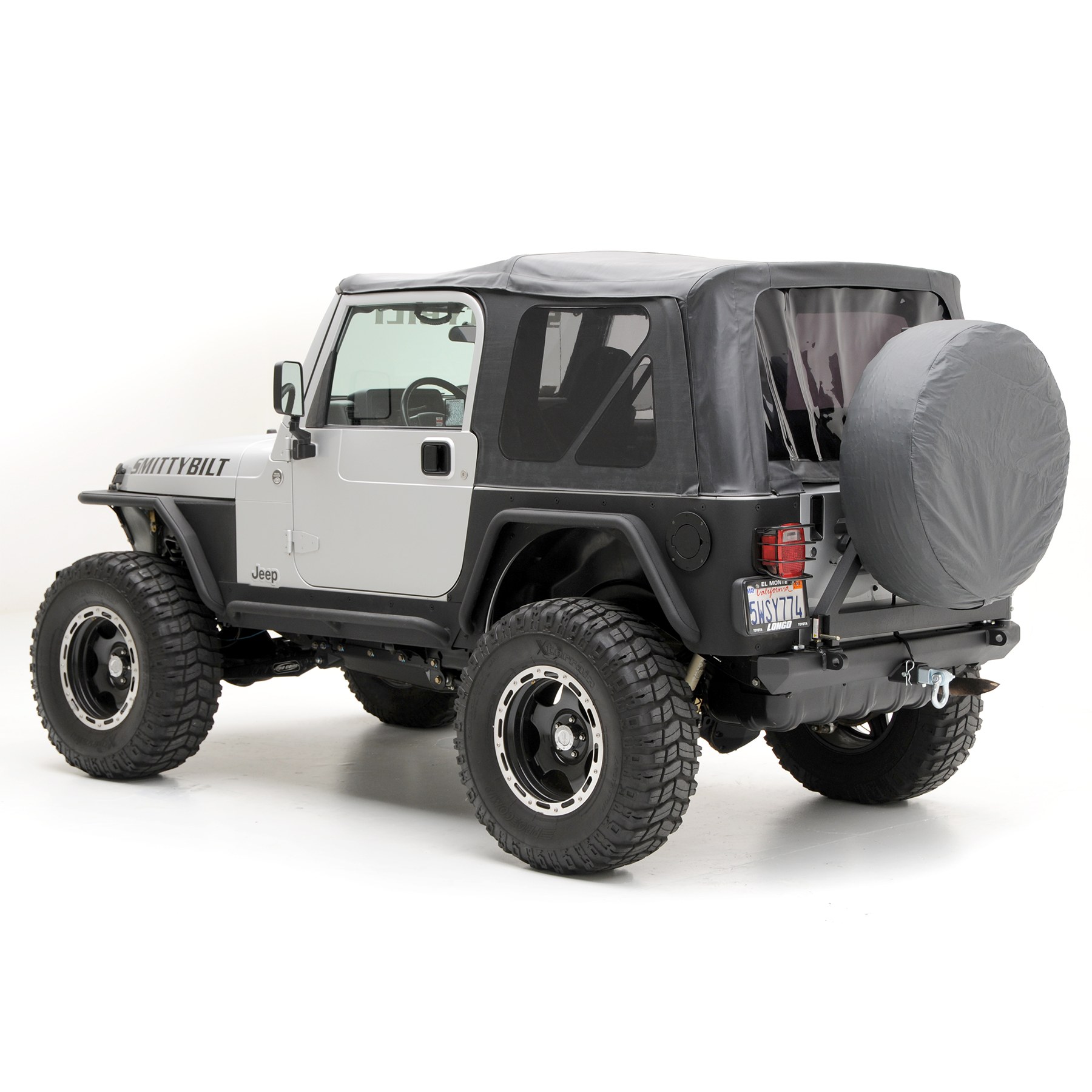 OEM Replacement Soft Top w/ Tinted Windows (No Upper Door Skins) – Black Diamond (97-06 TJ)