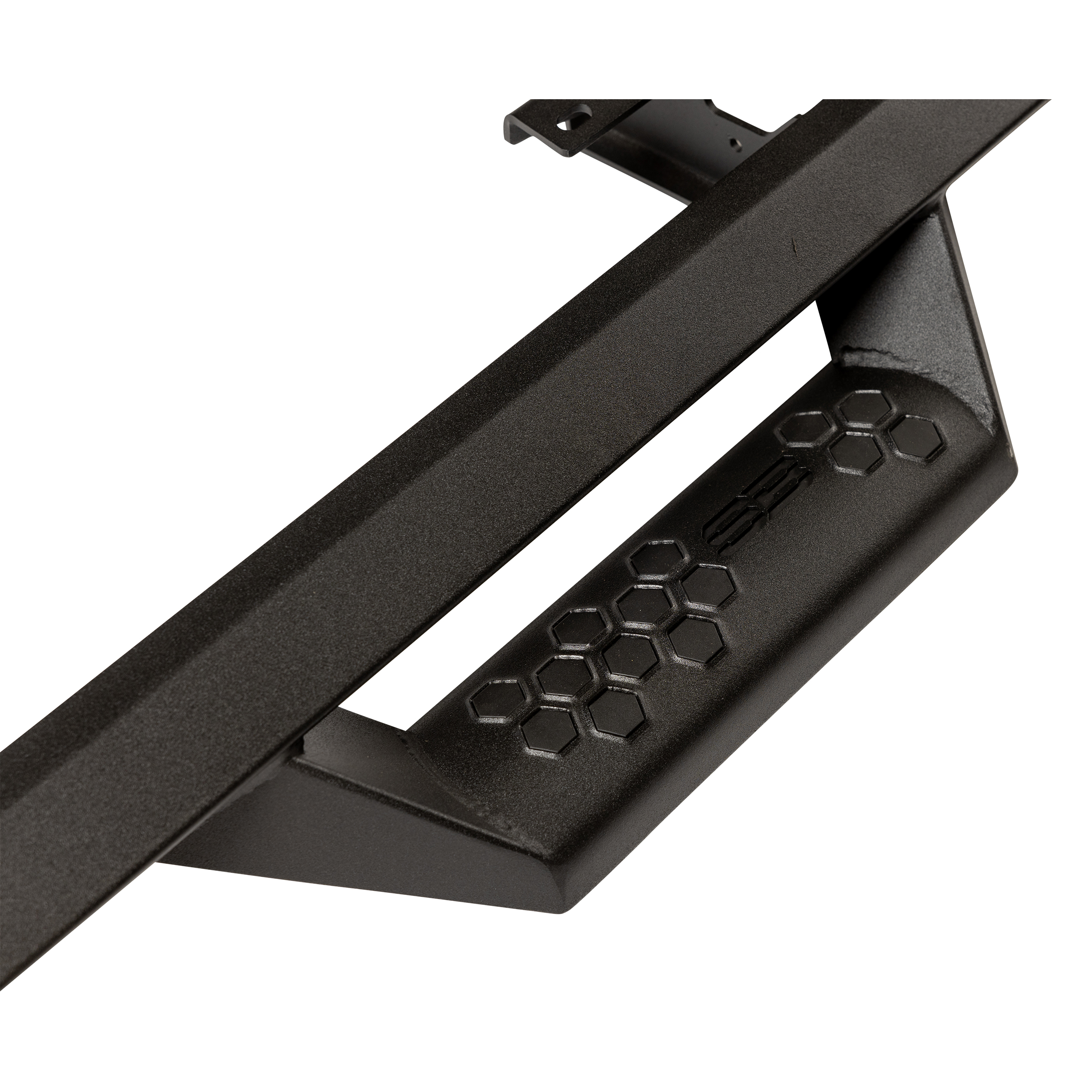 Angular Drop Steps – Textured Black (19-24 Chevy 1500) view 3