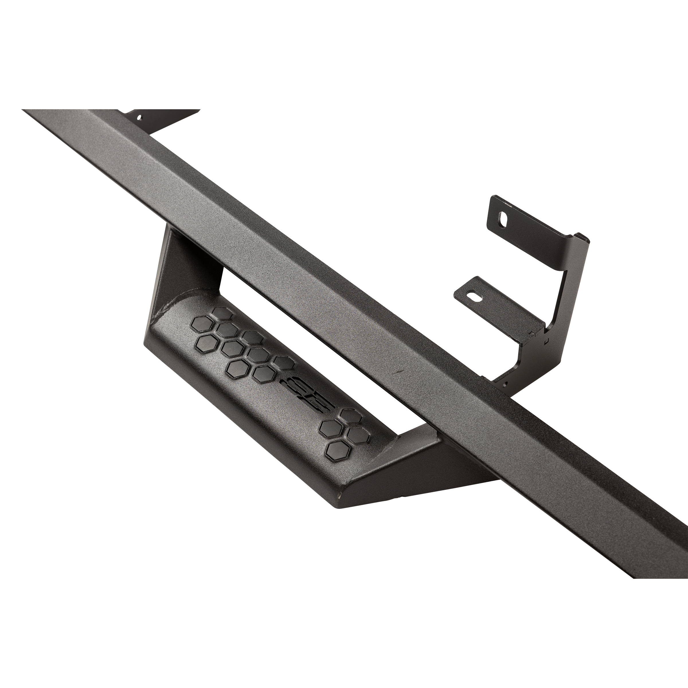 Angular Drop Steps – Textured Black (19-24 Chevy 1500) view 4