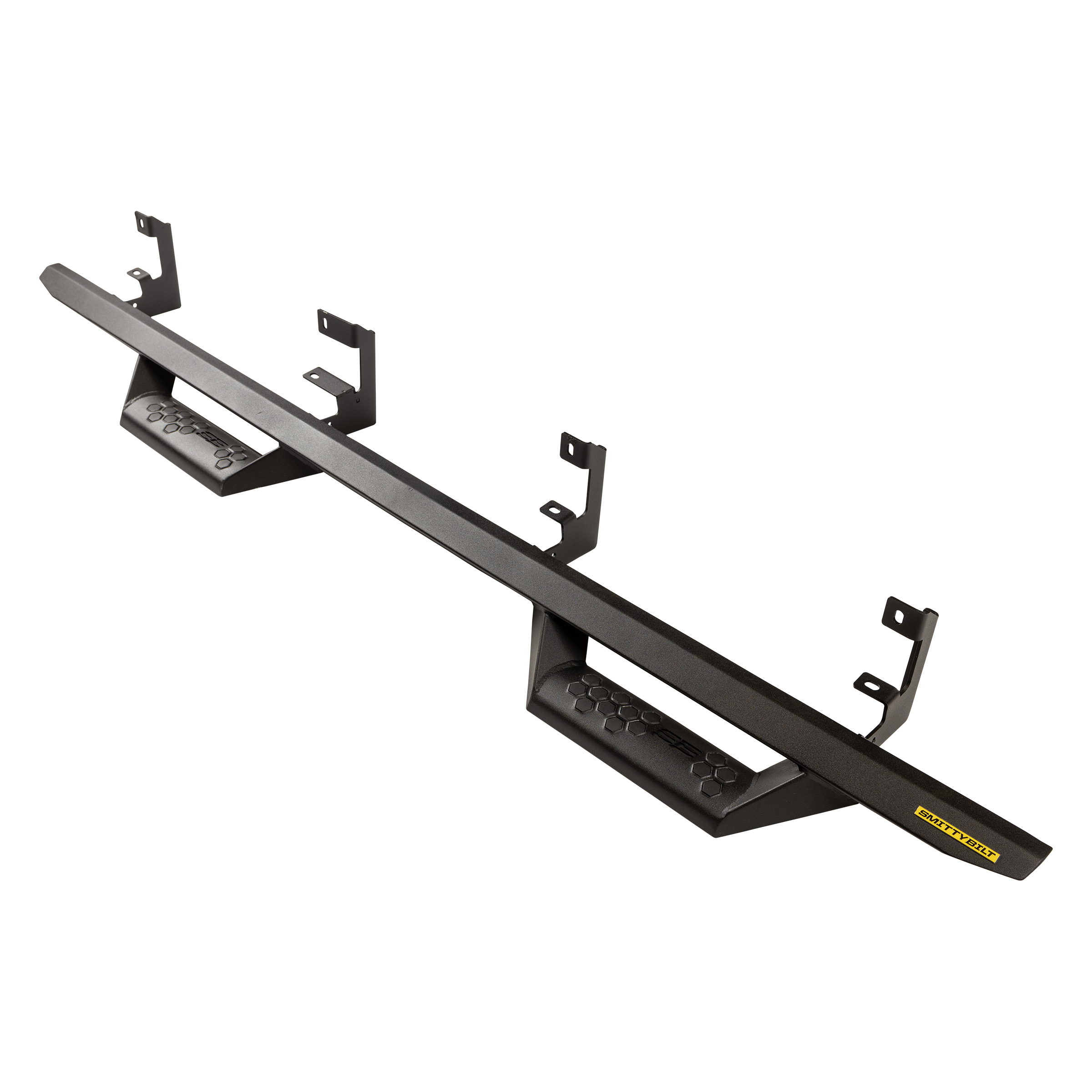 Angular Drop Steps – Textured Black (19-24 Chevy 1500) view 5