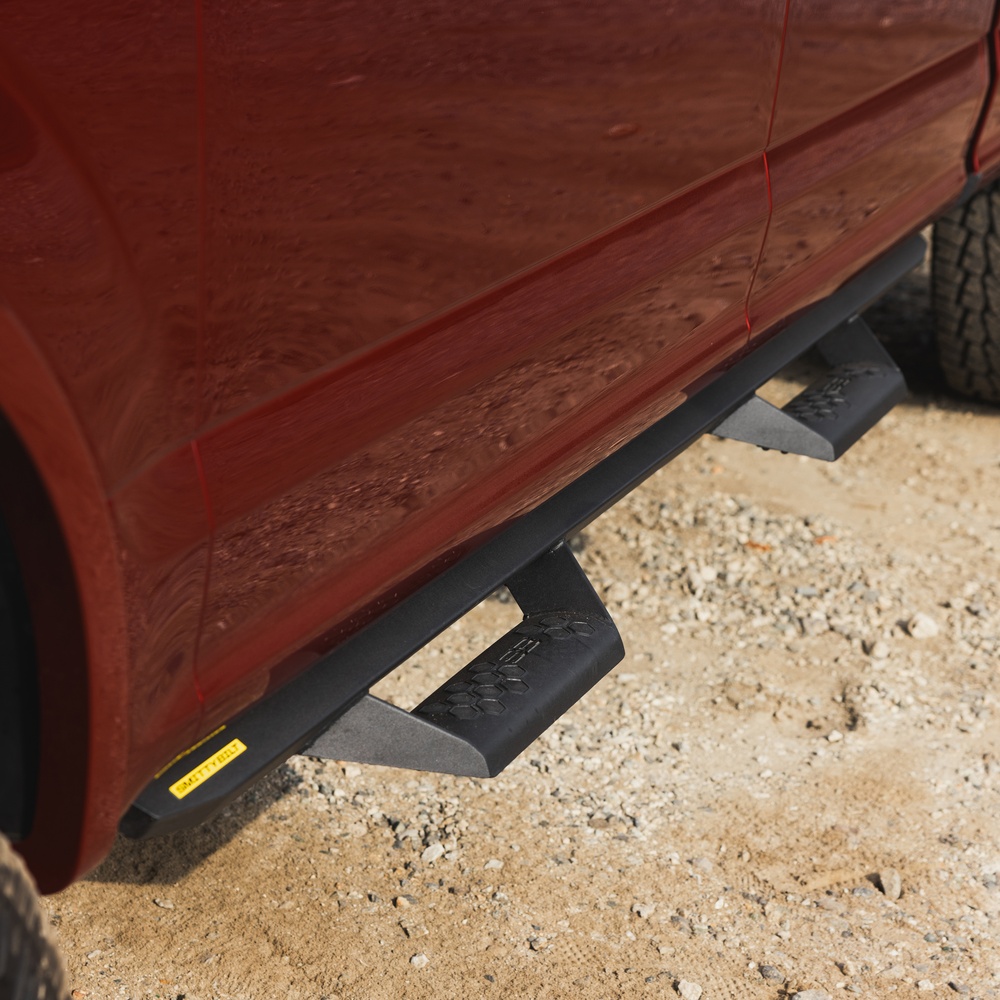 Angular Drop Steps – Textured Black (15+ Ford F-Series) view 7
