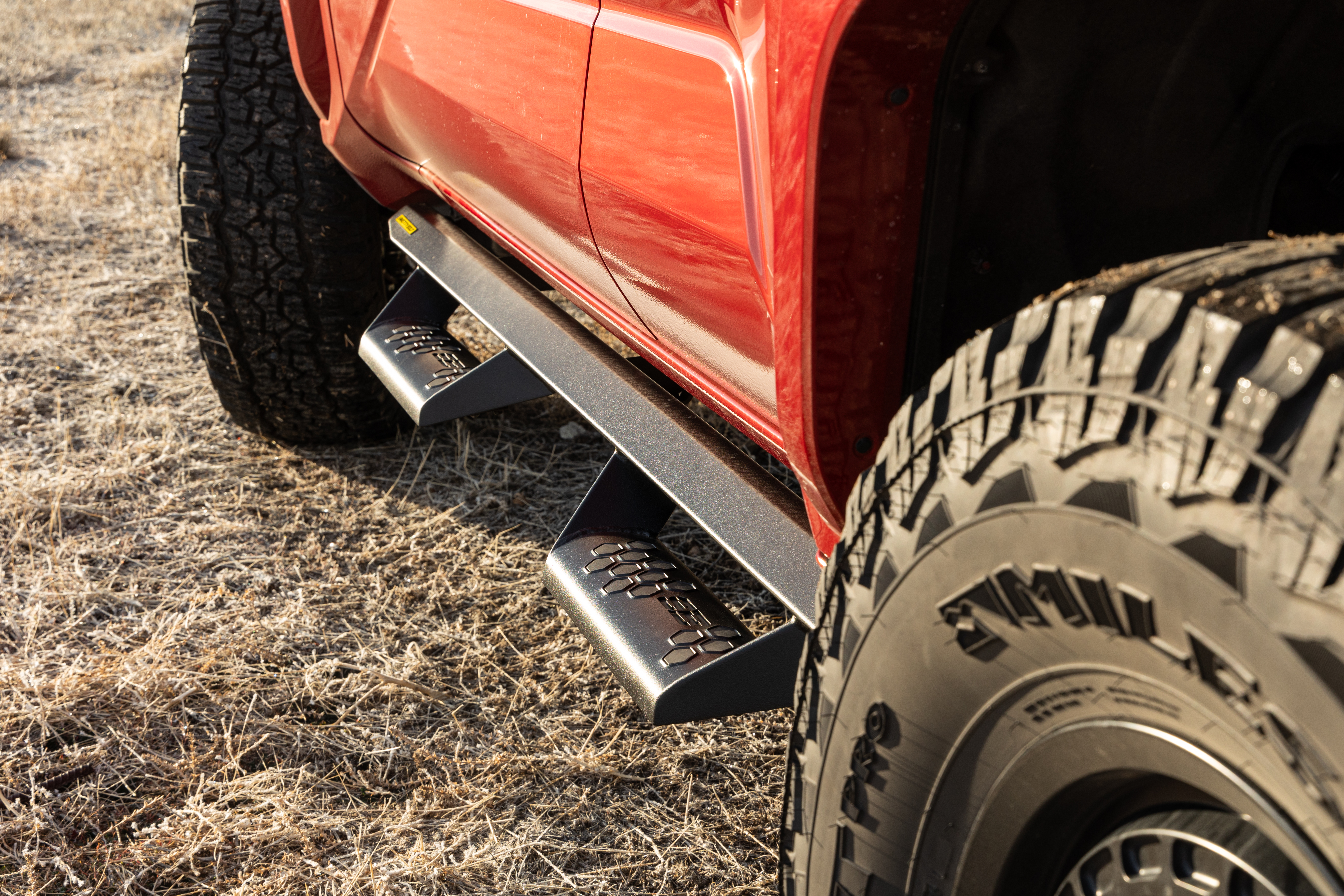 Angular Drop Steps – Textured Black (25+ Toyota 4Runner) view 4