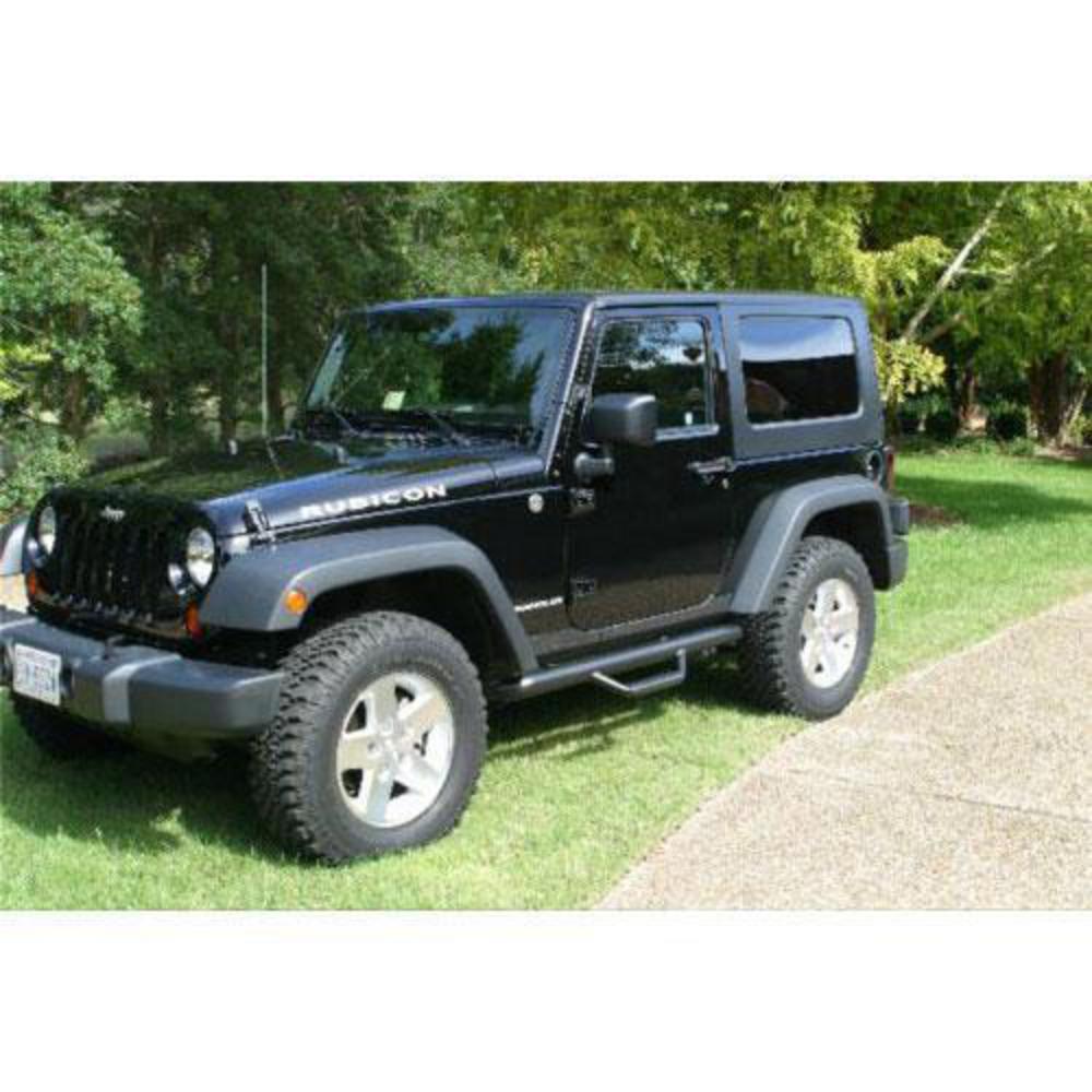 Nerf Steps – 2 Step – 2″ Main Tube – Black Textured (12-18 Jeep Wrangler JK)