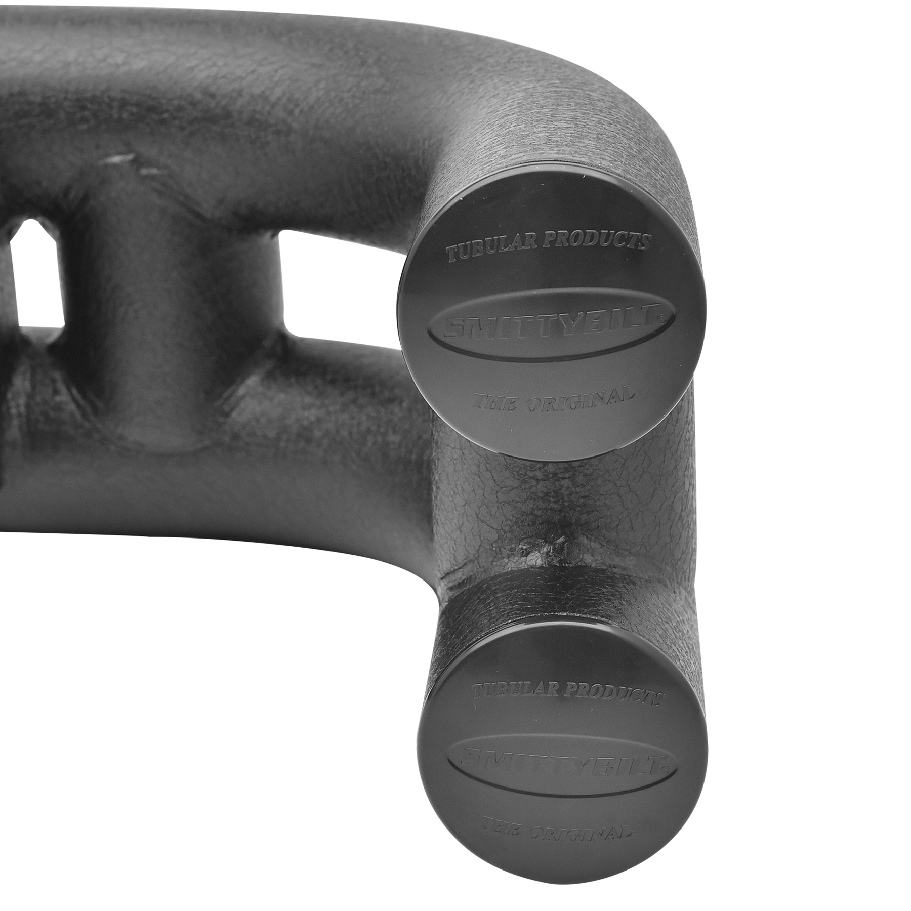 3″ Tube Bumper End Cap Pair – Black