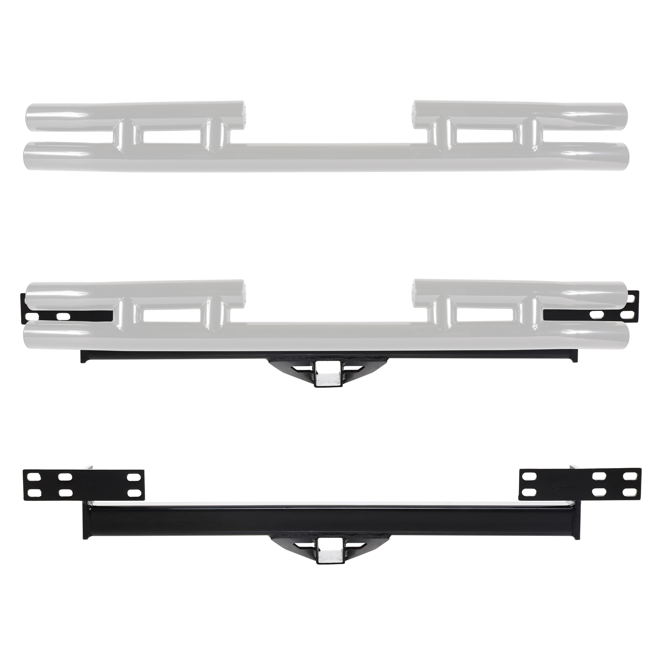 Bolt-On Receiver Hitch – Fits OE Style Rear Bumpers (97-06 TJ/LJ) view 2