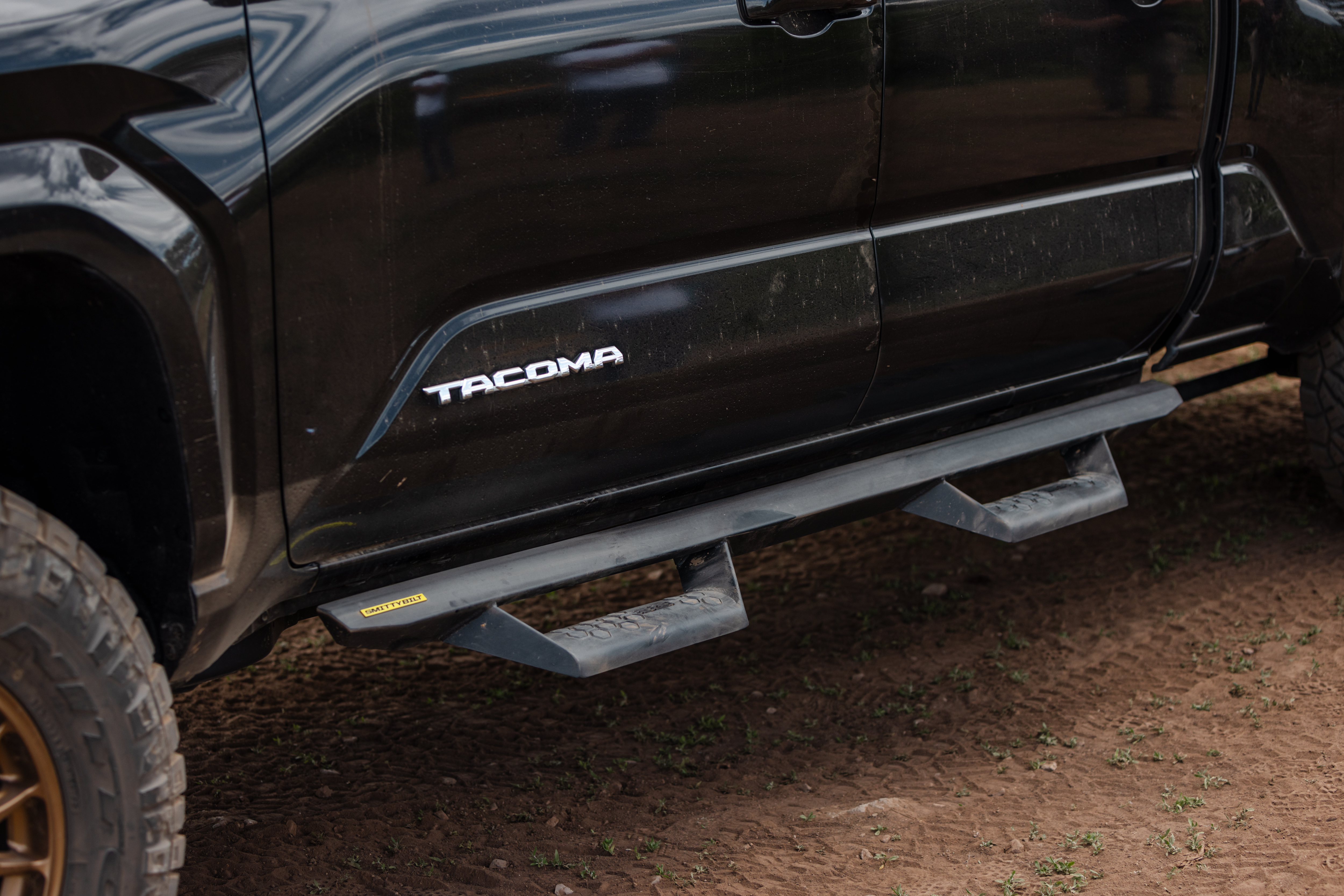 Angular Drop Steps – Textured Black (24+ Toyota Tacoma) view 5