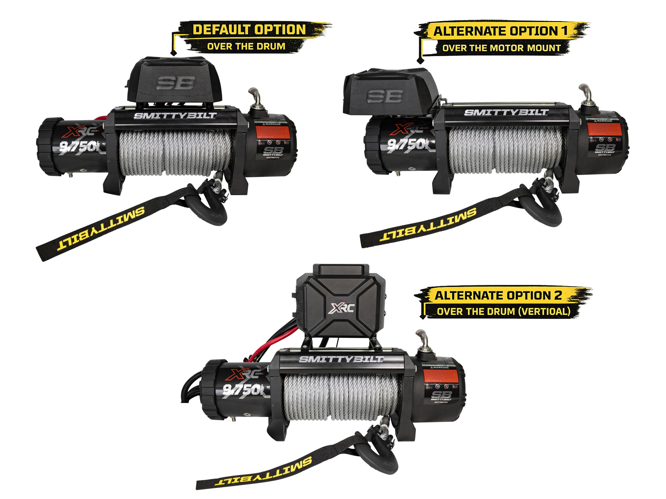 Smitty Bilt XRC Gen 4 9750lb Winch w/ Steel Cable view 5