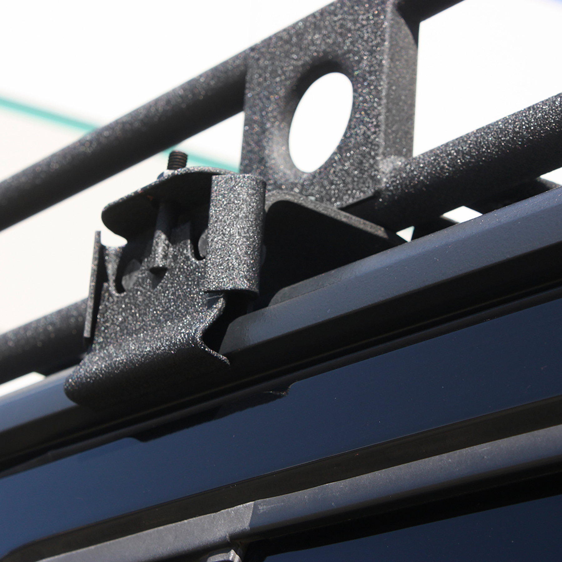 Defender Rack Mount Kit – Black (2007-2018 Jeep Wrangler JKU) view 3