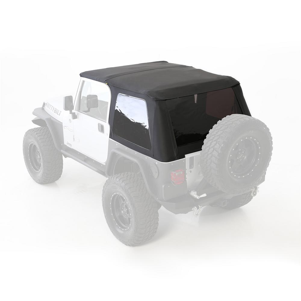 Bowless Combo Top w/ Tinted Windows – Black Diamond (97-06 TJ)