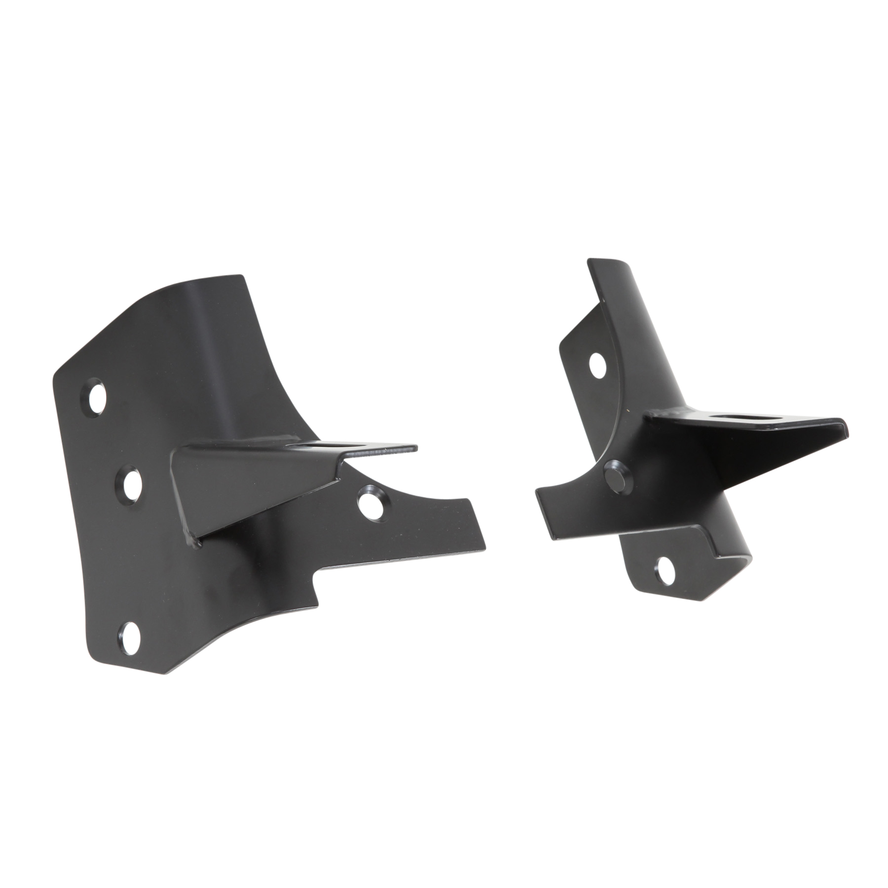 Smittybilt Windshield Hinge Light Bracket Pair – Black (76-06 CJ/Wrangler)