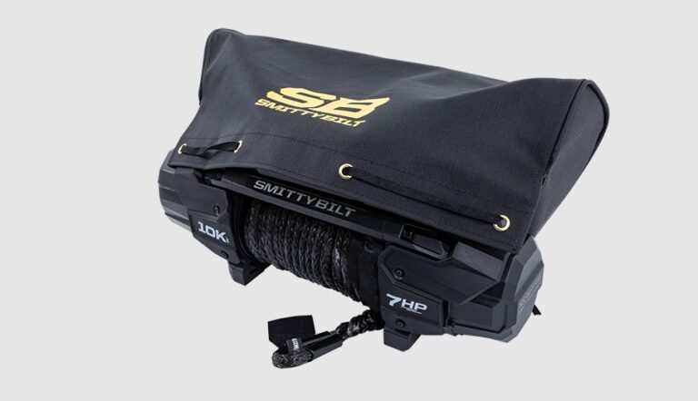 Smittybilt Logo Smittybilt Winch Cover – SB Logo New (Black) - Smittybilt